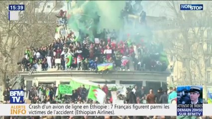 À Alger, Paris ou Marseille, les manifestations se poursuivent contre un 5e mandat de Bouteflika