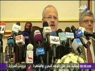 تفاصيل المؤتمر الصحفى لرئيس جامعة القاهرة الجديد