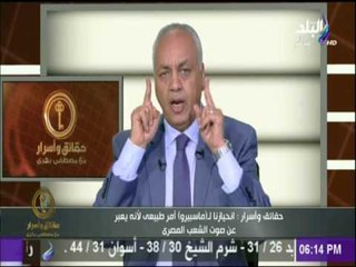 بكري: انحيازنا لـ ماسبيرو أمر طبيعي لانه يعبر عن صوت الشعب المصري