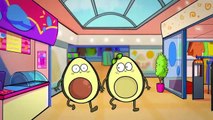 Shock! avocado is alive - cartoons