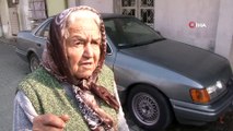 Eski sevgilinin kundaklamak istediği otomobili babaanne kurtardı