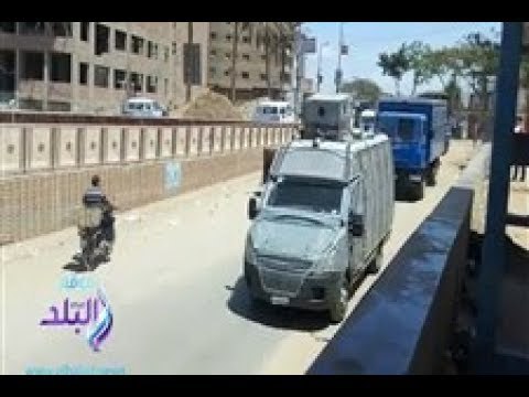 صدى البلد | لحظة وصول القوة الأمنية المرافقة لحملة إزالة تعديات بالقليوبية