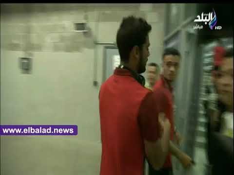 صدى البلد | وصول حافلة الاهلي لاستاد بن زايد فى مهرجان اعتزال حسام غالي