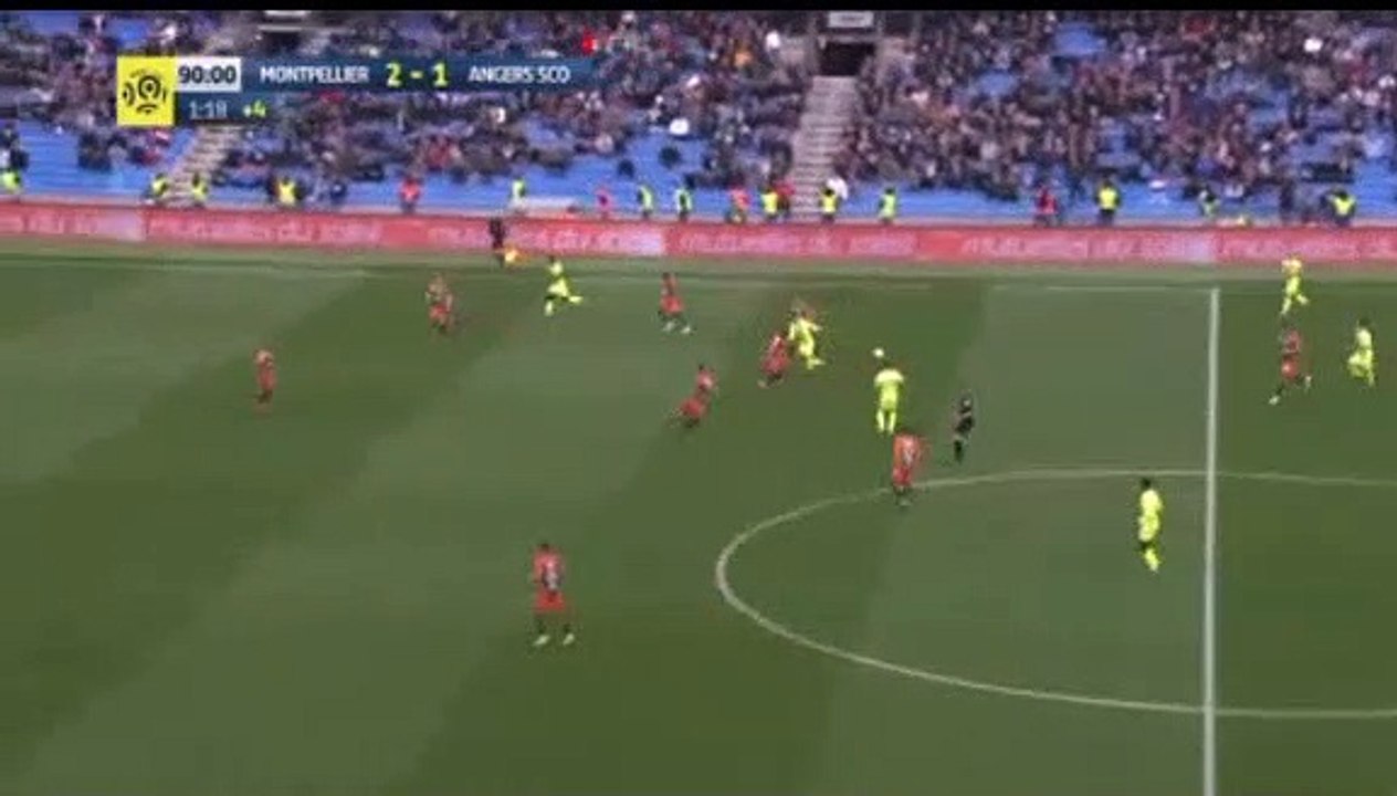 Bahoken last minute goal Montpellier vs Angers 2-2