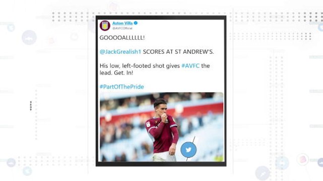 Socialeyesed - Villa's Grealish scores winner after being punched by Birmingham fan