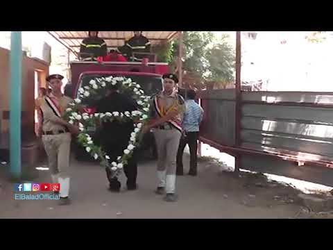 صدى البلد |الآلاف يشيعون جنازة الشهيد الماحي فى الغربية بحضور المحافظ