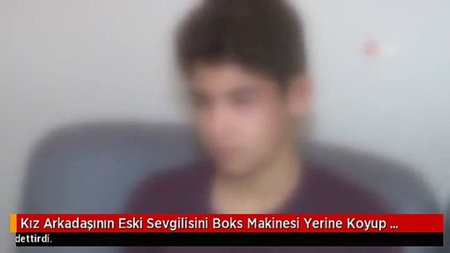 Kız Arkadaşının Eski Sevgilisini Boks Makinesi Yerine Koyup Dövdü, Arkadaşı Videoya Çekti