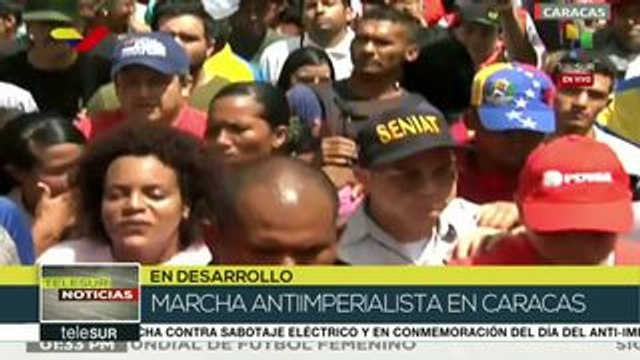 Marchan en Caracas a 4 años del decreto de Obama contra Venezuela