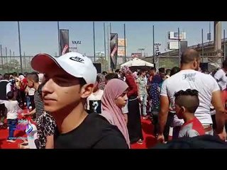 صدى البلد | شبيه محمد صلاح يظهر فى مركز شباب الجزيرة