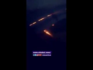 لحظة اشتعال النيران بطائرة المنتخب السعودي