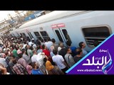 صدى البلد | زحام ومشادات داخل خط مترو المرج - حلوان