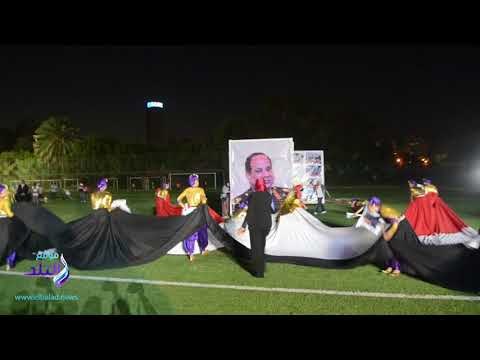 صدى البلد | احتفالات مركز شباب الجزيرة بالذكرى الخامسة لثورة 30 يونيو