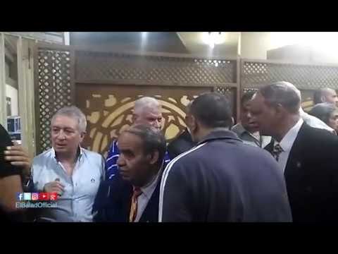 صدى البلد | حسن شحاتة واحمد ناجى يشاركان في عزاء عبد الرحيم محمد