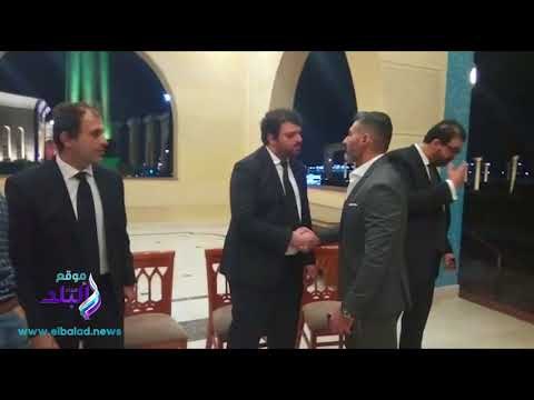 صدى البلد | ياسر جلال يظهر بشكل جديد فى عزاء الراحل مدحت مرسى