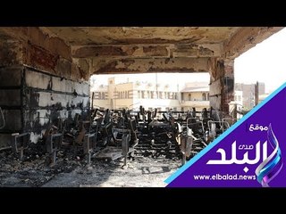 صدى البلد | داخل مستشفى الحسين بعد الحريق