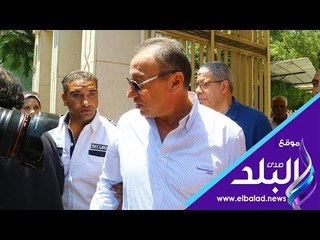 صدى البلد | الخطيب يشارك فى جنازة والد زوجة الإعلامى أحمد شوبير