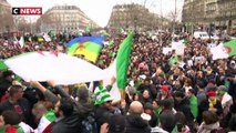 Environ 10.000 manifestants à Paris contre un 5e mandat d'Abdelaziz Bouteflika
