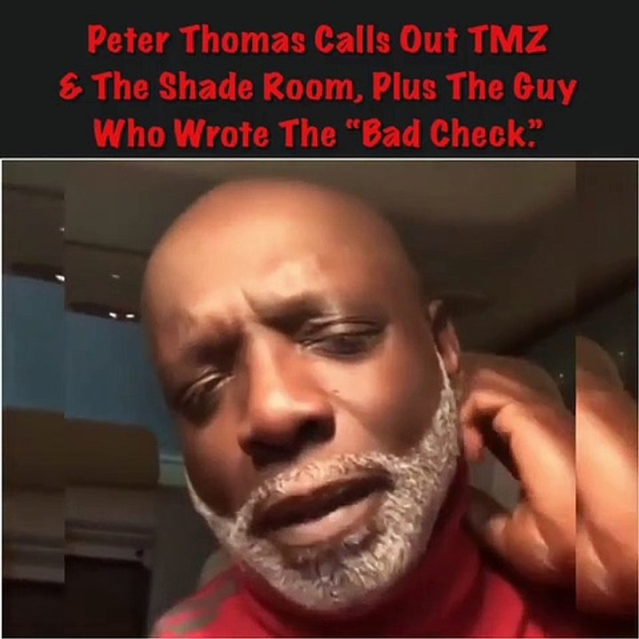 Peter Thomas blasts the blogs who accused him of writing bad checks and the guy who really did it