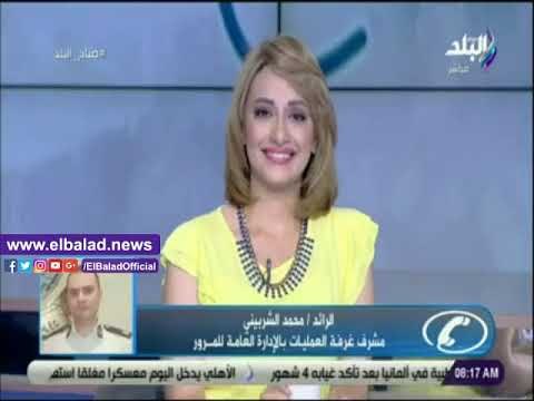 صدى البلد | زحام مرورى بسبب سقوط حمولة سولار بالطريق الدائرى