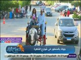 صدى البلد | لميس سلامة تتجول بالحنطور في شوارع القاهرة
