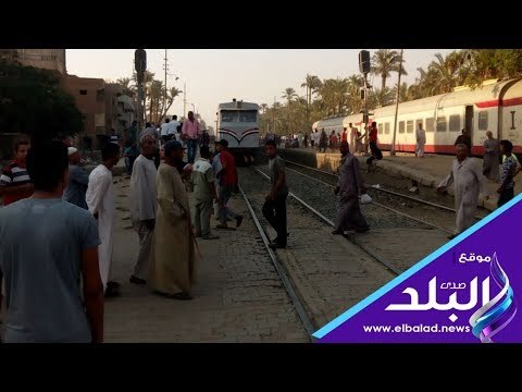 صدى البلد | السكة الحديد توفر قطار بديل لنقل ركاب حادث البدرشين