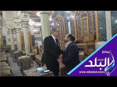 صدى البلد | أحمد صبري يؤدي واجب العزاء في والد زوجة أحمد شوبير