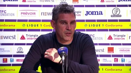 La réaction de Jocelyn Gourvennec après Toulouse - Guingamp (1-0)