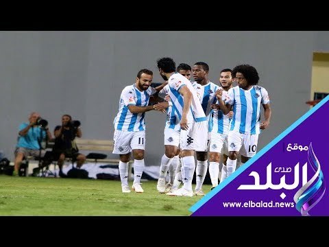 صدى البلد | لحظة نزول فريق بيراميدز أرض الملعب واستقبال حماسي من الجماهير