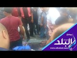 صدى البلد | لحظة اسعاف ونقل مصاب حادث حريق سيارتين كوبرى أكتوبر