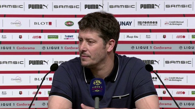 Conférence de presse Fabien Mercadal après Stade Rennais / SMCaen