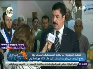 صدي البلد | محافظ القليوبية: 245 نقطة ثابتة بأنحاء المحافظة لإجراء تحاليل فيروس سي