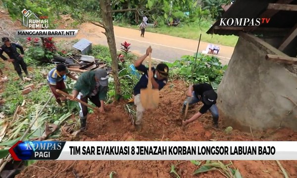 Tim SAR Evakuasi 8 Jenazah Korban Longsor Labuan Bajo