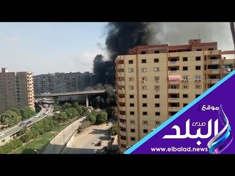 صدي البلد | حريق هائل يلتهم مخزن خردة بالهرم