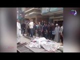 صدي البلد| سقوط جزء حديدي من محور صفط اللبن على رجل وامرأة