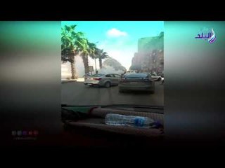 صدي البلد | احتراق سيارة بشارع فيصل الرئيسي