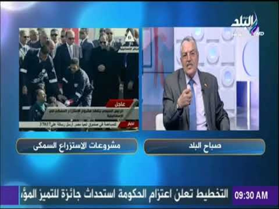 صباح البلد - لقاء خاص مع الدكتور محمد بكير وحديث هام  حول المزارع السمكية فى مصر وفائدتها علي البلد