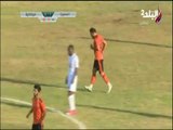 سيد حمدي لاعب المنصورة يحرز الهدف الأول فى شباك كوكاكولا