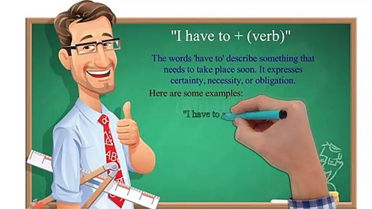 Learn English Everyday ( I have to + verb ) -  learn English Basics