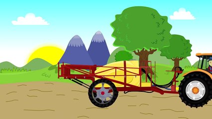 Download Video: Agricultural machinery | Cartoon for kids | civil engineering | Cartoons for children - Tractors