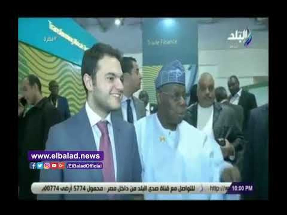 صدى البلد | طارق أبو العينين يصطحب رئيس نيجيريا...