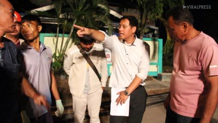 Driver Survives After Electricity Post Falls On Car