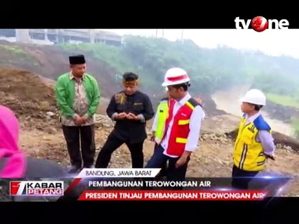 Presiden Jokowi Tinjau Pembangunan Terowongan Air