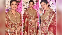 Sonali Bendre looks gorgeous at Akash Ambani & Shloka wedding Party | FilmiBeat