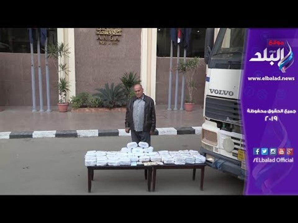 صدى البلد | إحباط اغراق البلاد بـ 915 طربة حشيش فى ميناء نويبع