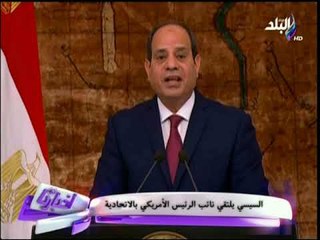 السيسي يلتقي نائب الرئيس الامريكي بالاتحادية