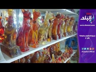 صدى البلد | روعة التحف الفرعونية المصنوعة من حجر اللاباستر