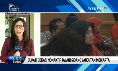 Bupati Bekasi Nonaktif Neneng Hassanah Jalani Sidang Lanjutan Meikarta