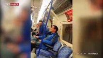 Londra metrosunda siyahi kişiye maymun taklidiyle ırkçı saldırı