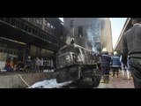 صدي البلد | فيديو جديد للحظة تصادم قطار برصيف محطة مصر بسرعة جنونية