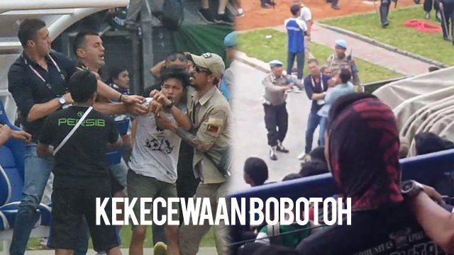 Video Detik-Detik Bobotoh Tumpah ke Lapangan, Setelah Persib Bandung Ditaklukkan Persebaya Surabaya